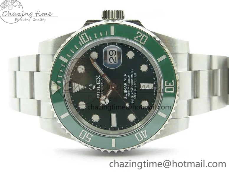 MiroTime 0210 Submariner 116610 LV Green Ceramic ZZF 904L 1:1 Best Edition on SS Bracelet VR3135 V FreshLook 2869